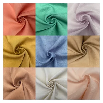 Customizable Lyocell Linen Fabric 32%linen 68%lyocell Abaya Fabric