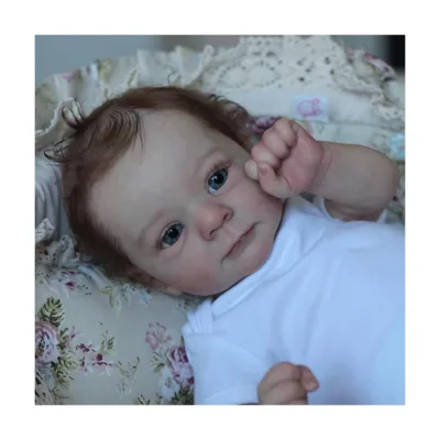 19inch Already Painted Finished Reborn Baby Doll Felicia Same As Picture Lifelike Soft Touch 3D Skin Hand-Root Hair Dolls Kids