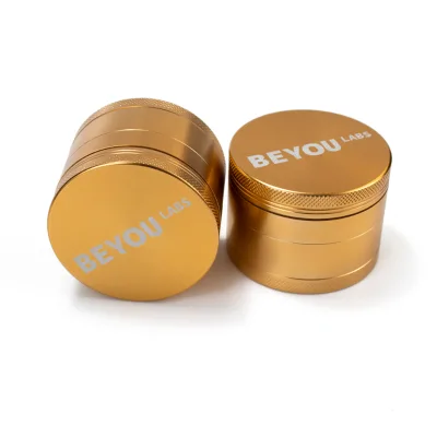 Beyou New Wholesale Stock Smoke Shop Commercial Herb Grinder Herb Grinder Crusher 4 Layer Zinc Alloy Smoking Herb Grinder