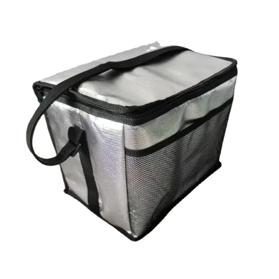 Custom Logo Large Aluminum Foil Cloth Insulated Cooler Shopping Bags for Food