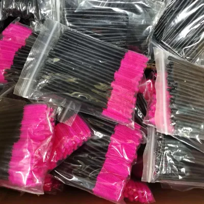 Cheap Factory Mascara Eyelash Brushes Comb Lash Brush Applicator Disposable Mascara Wand Container Mascara Brushes