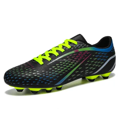 Colorful Professional Factory Manufacture Soccer Shoe Lace up Football Shoe Small Spider Men's Football Boots