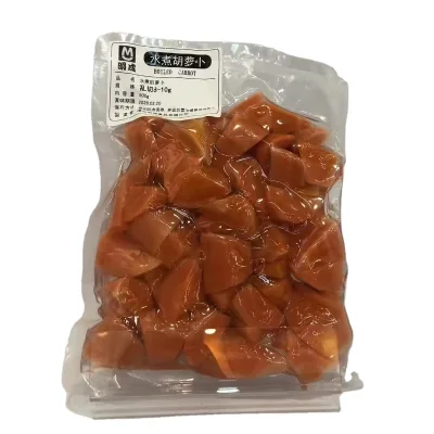 New Products Random Slice Salted Carrot 8~10 g of 500g Plastic Vacuum Package for Asia Market