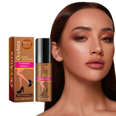 WEST MONTH Organic Outdoor Beach Tanning Spray with Sun Protection for Nose & Face All Skin Types