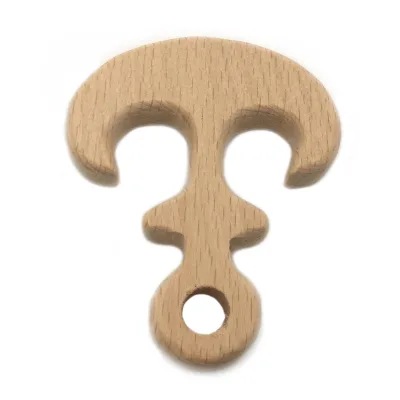 Baby Wooden Teethers Ship Sight Shape Beech Wooden Baby Teethers Toys DIY Accessories Teething Toys Baby Ship Sight Toys