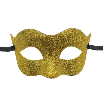 Halloween Retro Luxury Gold Powder Venetian Masquerade Half-Face Mask