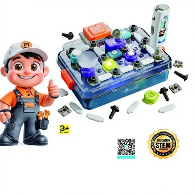 Kids Multi-Functional Learning Activity Toy Plastic 58 Piece Set of Science Enlightenment Circuit