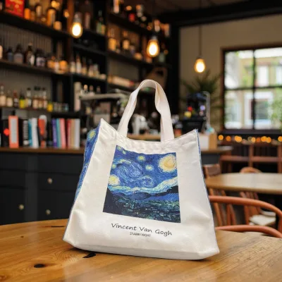 Educational Cotton Canvas Carry-Alls - Custom-Printed School & Shopping Tote Bags