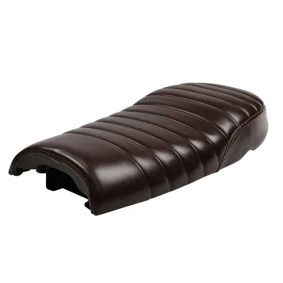 Classical Retro Leather Motorcycle Single Seat Motorcycle Seat Cushion  Waterproof Durable Leather Seats