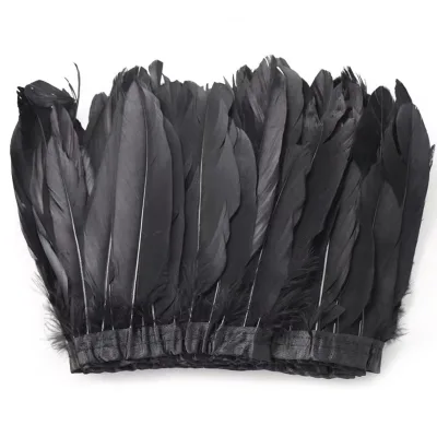 Wholesale 15-20cm Goose Feather Trim Fringe DIY Feather Material Accessory Wedding Decorate