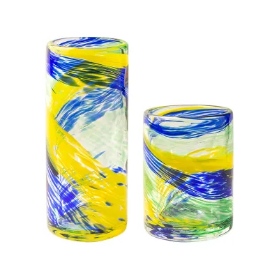 Wholesale Hand Made Solid Color Highball Glass Drinking Glasses