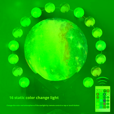 Starry Sky LED Light Moon Lamp 3D Night Light Creative CE Certified Battery Powered Qixi Festival Mid-Autumn Festival
