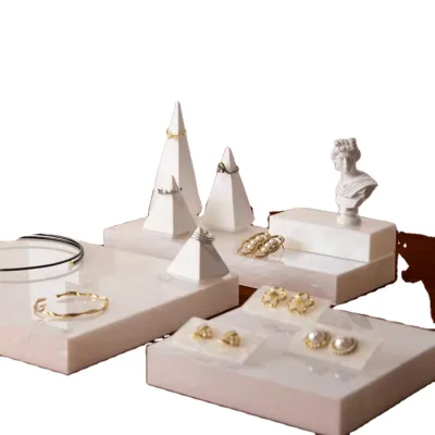 Ring Earrings Necklace Jewelry Organizer Box Display Rack Acrylic Jewelry Display