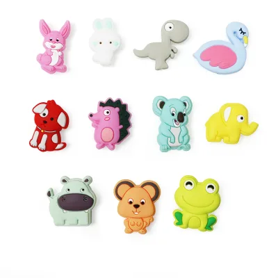 Wholesale Food Grade Pacifier Chain Toys Cute Butterfly Silicone Bead for Jewelry Bracelet Make