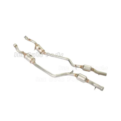 Auto Part Engine Downpipe Euro 4 High Flow Dual Three Way Catalytic Converters Kits Compatible GT 4WD