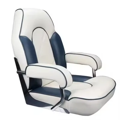PU+aluminum Boat Seat White Soft Plush Seats Color Can Be Customized Waterproof Resist UV Folding Boat Fitting