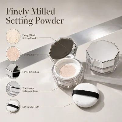 High Quality Talc Free High Definition Finely Milled Mineral Waterproof Translucent Loose Setting Powder Matte Oil Control