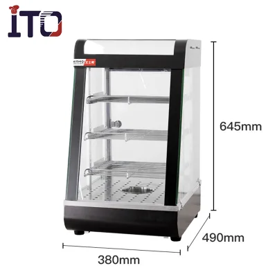 Hot Selling 3 Layers Food Display Warmer Showcase for Restaurant Kitchen Equipment