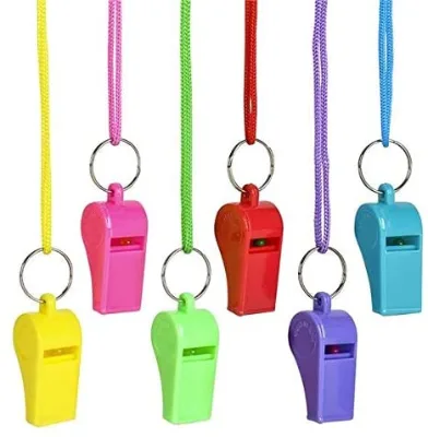 Plastic Whistle Emergency Survival Professional Race Track Whistle Plastic Toy Race Track Whistle