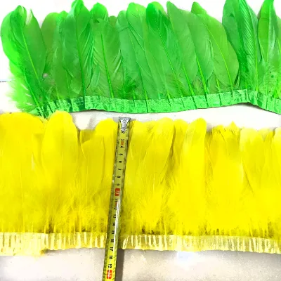 Selling Fashionable Plumage Fringe Trim Wholesale White Goose Feather Trimming for Crafts DIY