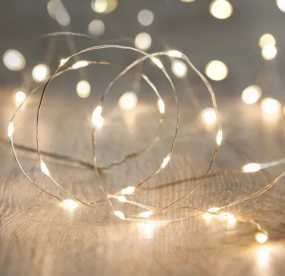 10Ft/30 LEDs Fairy String Lights Starry Battery Operated Light Indoor&Outdoor Decoration Weddings Waterproof LED Light String