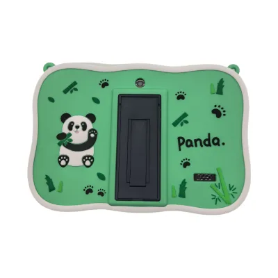 Q8 Kids Android Tablet 1GB+8GB with 7inch Green Panda Cartoon Silicone Case MTK Processor Touch Screen  3G+WiFi Network