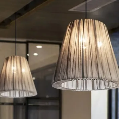 Imperial Wife Wabi-Sabi Fabric Chandelier for Restaurant B&B Bedroom Living Room Modern Japanese Simple New Chinese Tea Room