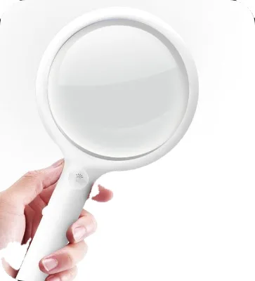 Hot Style Magnifying Glass With Light USB Rechargeable Handheld 3X 6X Magnifier, LED Lighted Handheld Loupe Magnifying Glasses