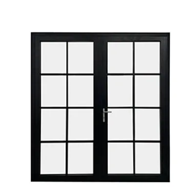 Modern Contemporary Customized Double Glazed Powder Coating Aluminum Alloy Ultra Narrow Frame Thermal Insulation Door Windows