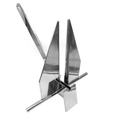 2026Shengyu 316 Stainless Steel Danforth Anchor Mirror Polished Surface Silver Color Anti-corrosion Boat