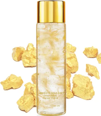 Private Label Skin Care Toner Moisturizer Replenishment Improve Dullness Relieve Dry and Sensitive Skin With 24k Gold Toner