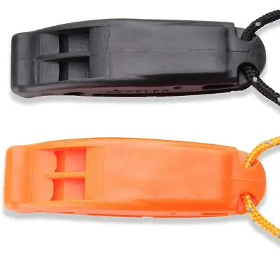 Hiking Boating SOS Survival Plastic Marine Whistle Emergency Rescue Jacket with Lanyard