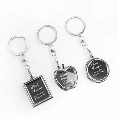 Wholesale Customization Durable Photo Frame Keychain for Decoration and Bag Accessories