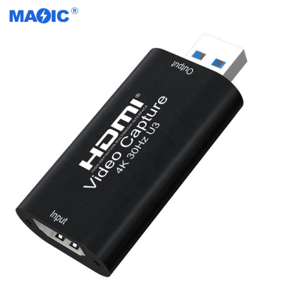 New Arrival USB3.0 to HDMI Capture Card U3 4K 30Hz Video Capture Card Support YUY2 HDMI Audio&Video Chapture Live RecordBox