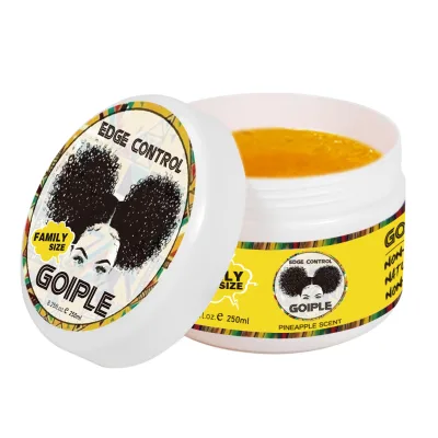 Private Label Hair Cream No Flaking and Effectively Maintains Strong Hold Edge Wax for African-American Black Hair Edge Control