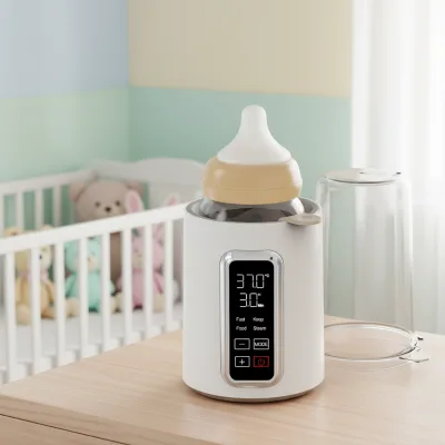 Portable 5-in-1 Multifunctional Electric Baby Food Processor Travel-friendly LCD Touch Screen USB Plug Drying Household