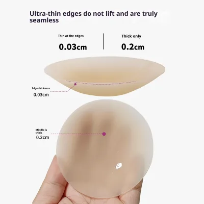Hot-selling Sexy Nipple Paste Invisible Traceless Ultra-thin Anti-bump Self-adhesive Silicone Solid Color Breathable Push Chest