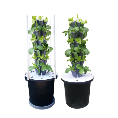 Balcony Vertical Hydroponic Tower Soilless Cultivation Hydroponic System for Lettuce and Herbs