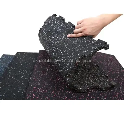 Interlocking Floor Mats Shock-absorbing and Non-slip Pads for Fitness Large Area Interlocking Floor Mats