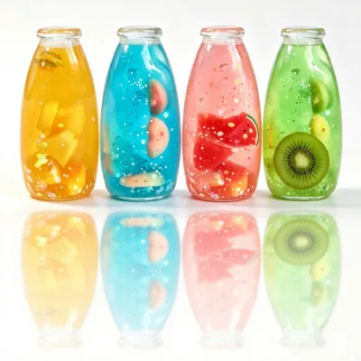 New Drift Bottle Simulation Candy Bottle Sugar Ball Milk Bottle Pinch Music Decompression Plasticity Decompression