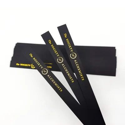 Custom Made Wholesale Gold Foil Stamping Fragrance Strips Vendor Mouillettes De Parfum Perfume Smelling Strips