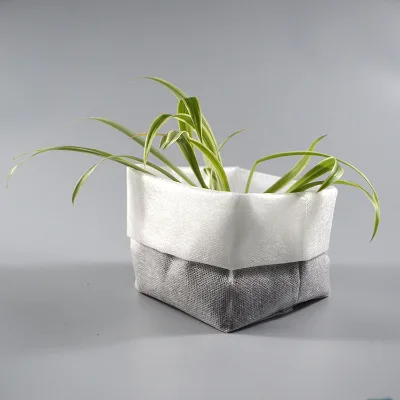 Biodegradable Nursery Plant Grow Bags Non-woven Fabric Nursery Bags for Plant Grow White Non-woven Fabric Seed Nursery Bags