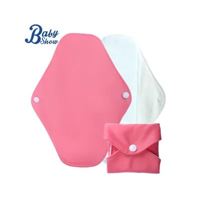 Customizable Heavy Flow Night Washable Menstrual Towels Natural Bamboo Cotton Sanitary Napkin Breathable Custom Size for