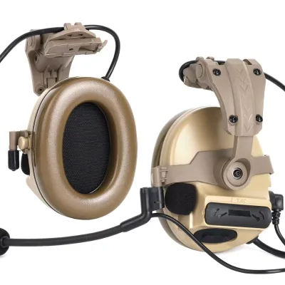Tactical ARC Helmet Headset Bracket with C3 Headphone Suspension ABS Material NATO Shooting Headset