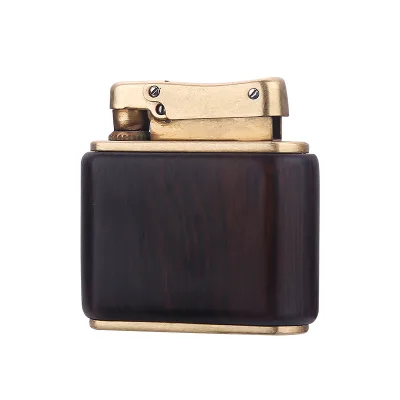 Custom logo Hot Luxury Wooden Rechargeable Cigarette Lighter for Kerosene Lighter
