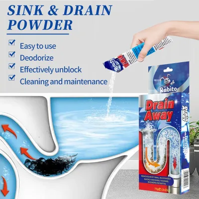 Powerful Sink and Drain Cleaner Drain Agent for Bathroom Drainage Strainer Hair Filter Pipe Dredging Agent