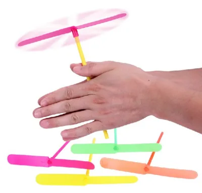 Wholesale Plastic Hand Rub Bamboo Dragonfly Toy Propeller Toys Hand Twist Friction Flying Spinner Outdoor Nostalgic Kids