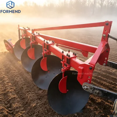 Trailed Offset Hydraulic Disc Plough Tractor Hitch 3 Furrow for Cotton Ridge Plowing