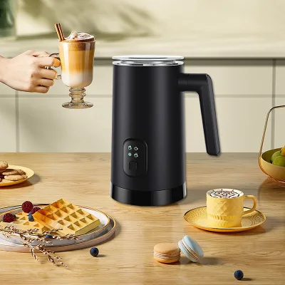 Fully Automatic Home Portable Electric Milk Frother with Hot/Cold Compatibility Milk Mixing Cup FG-M01
