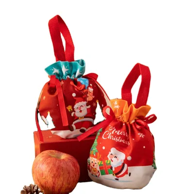 Linda Christmas Gift Set Drawstring Drawstring Velvet Party Bag Christmas Candy Bag